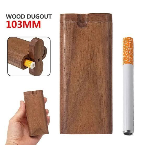 Wooden Dugout & 1 Hitter Pipe